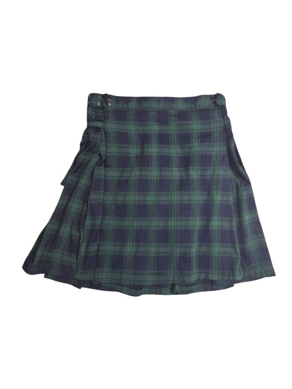 Men's - Scarlet Darkness Plaid Tartan Utility Kilt, Size Medium